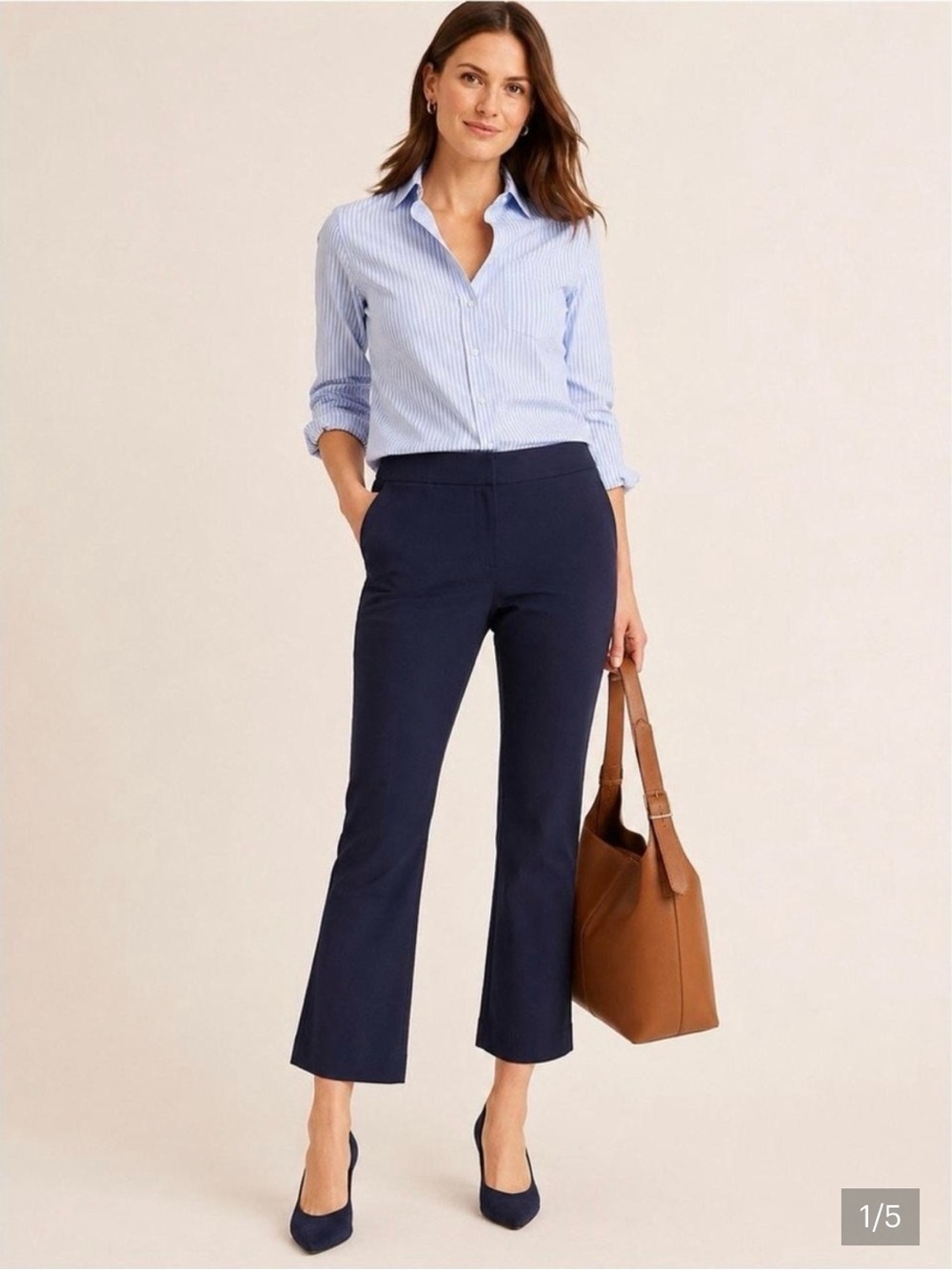NWOT J.Crew Kelsey Flare Pants – Navy – Size 10P